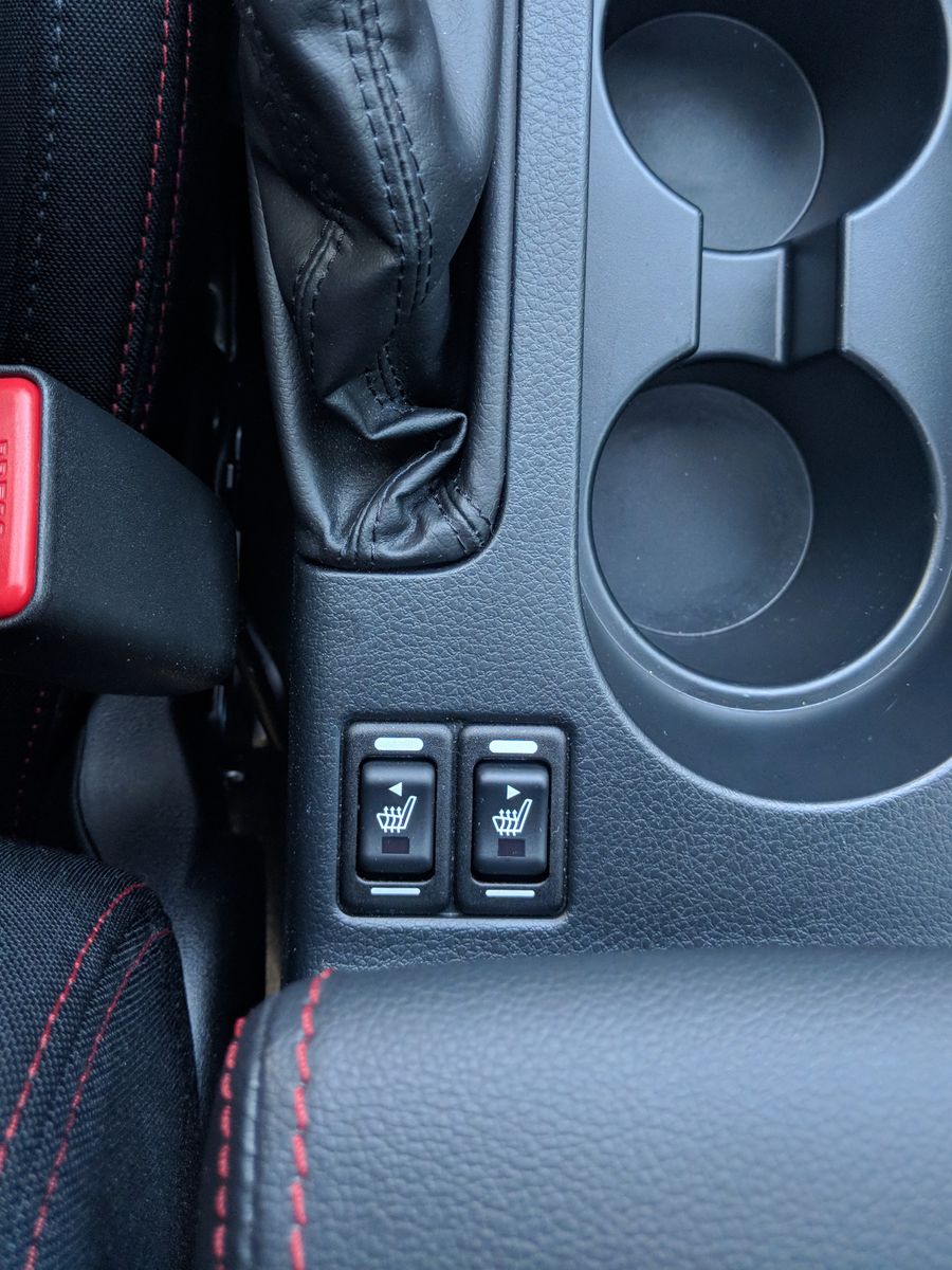 Seat heater button placemet is questionable