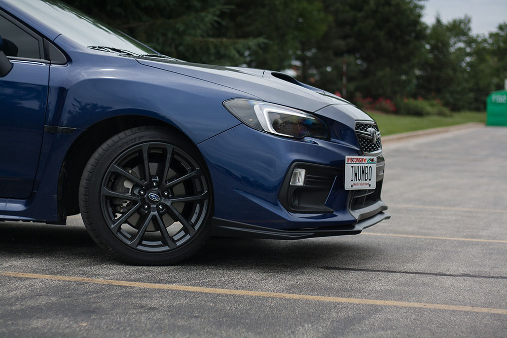 Bayson R V-Limited lip installed on the WRX