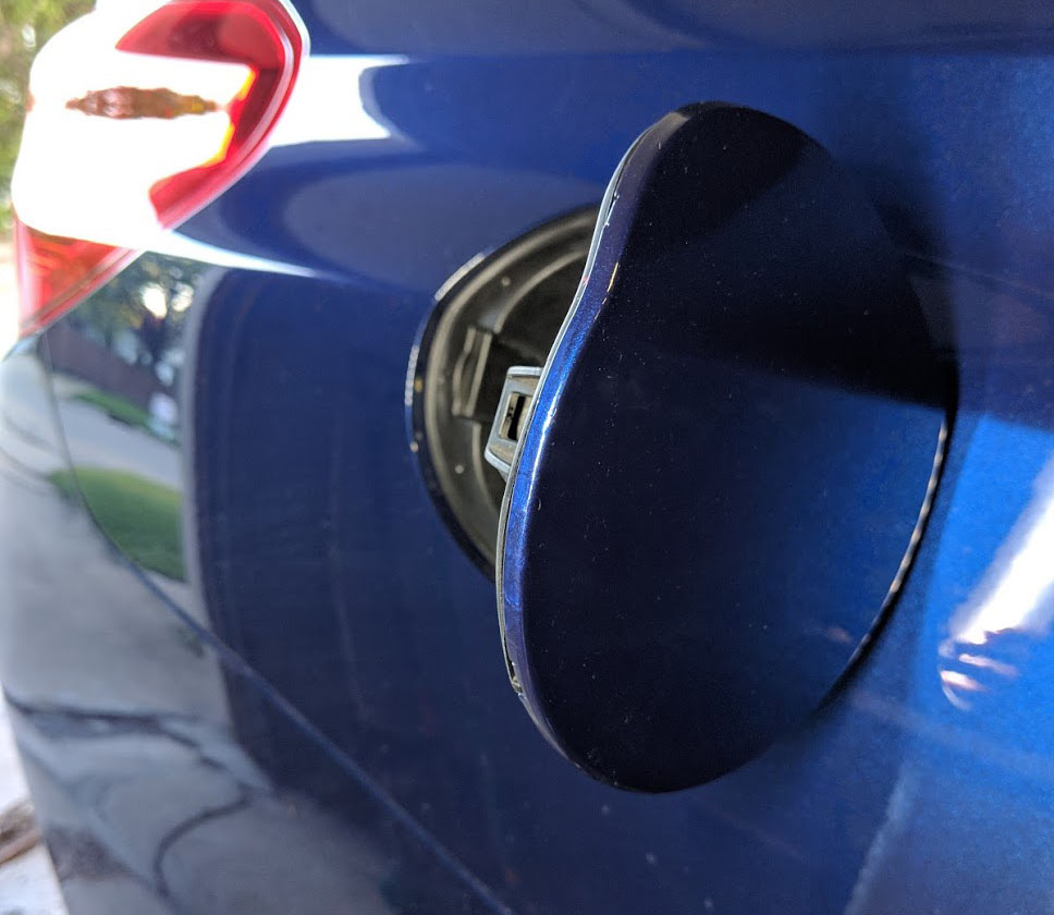 Gas cap chipping post touch-up paint