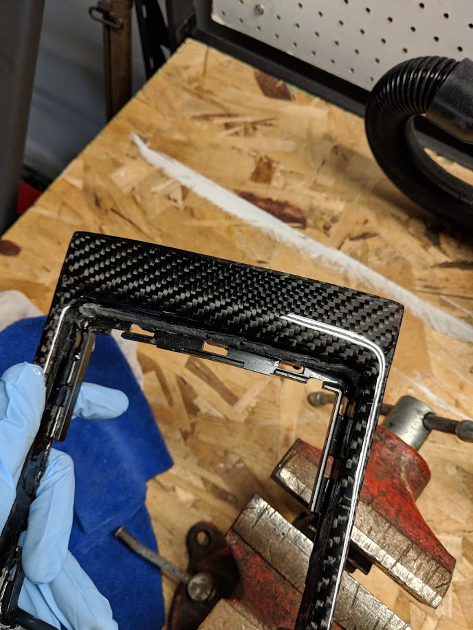 Cleared and polished bezel