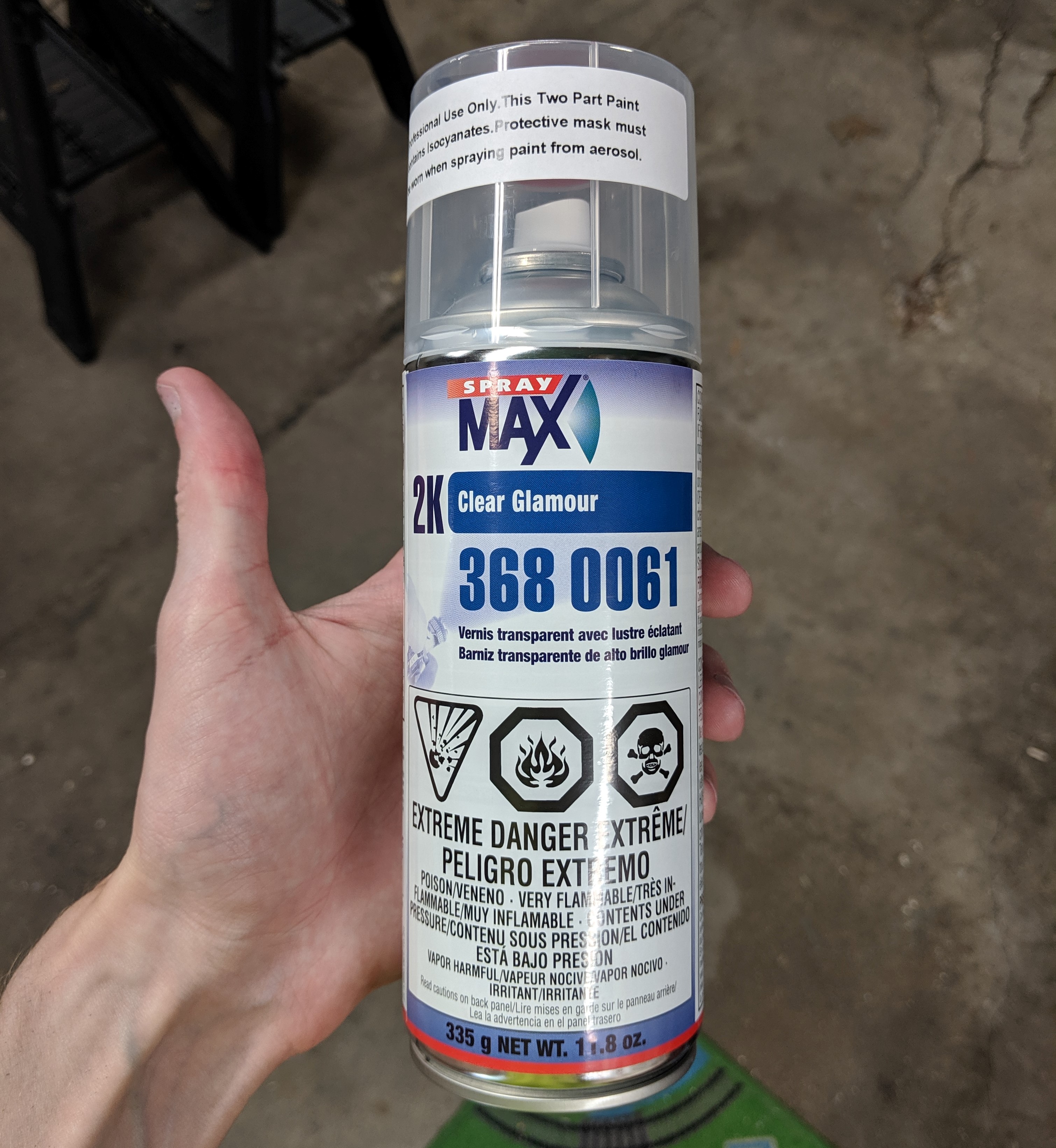Spraymax 2K clear coat