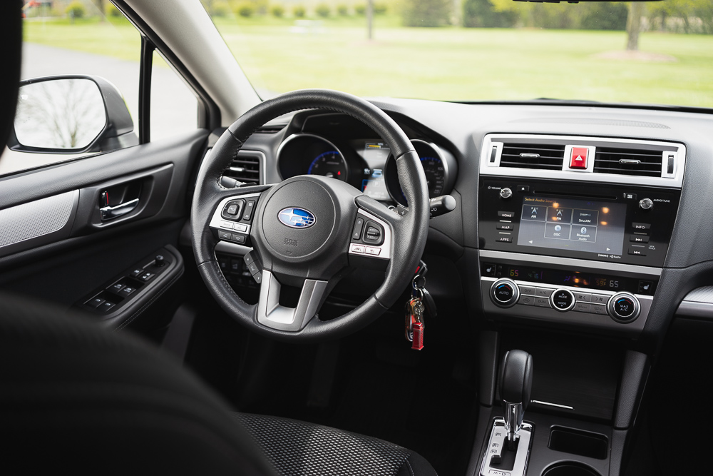 The front seats of the Outback are a nice place to be!