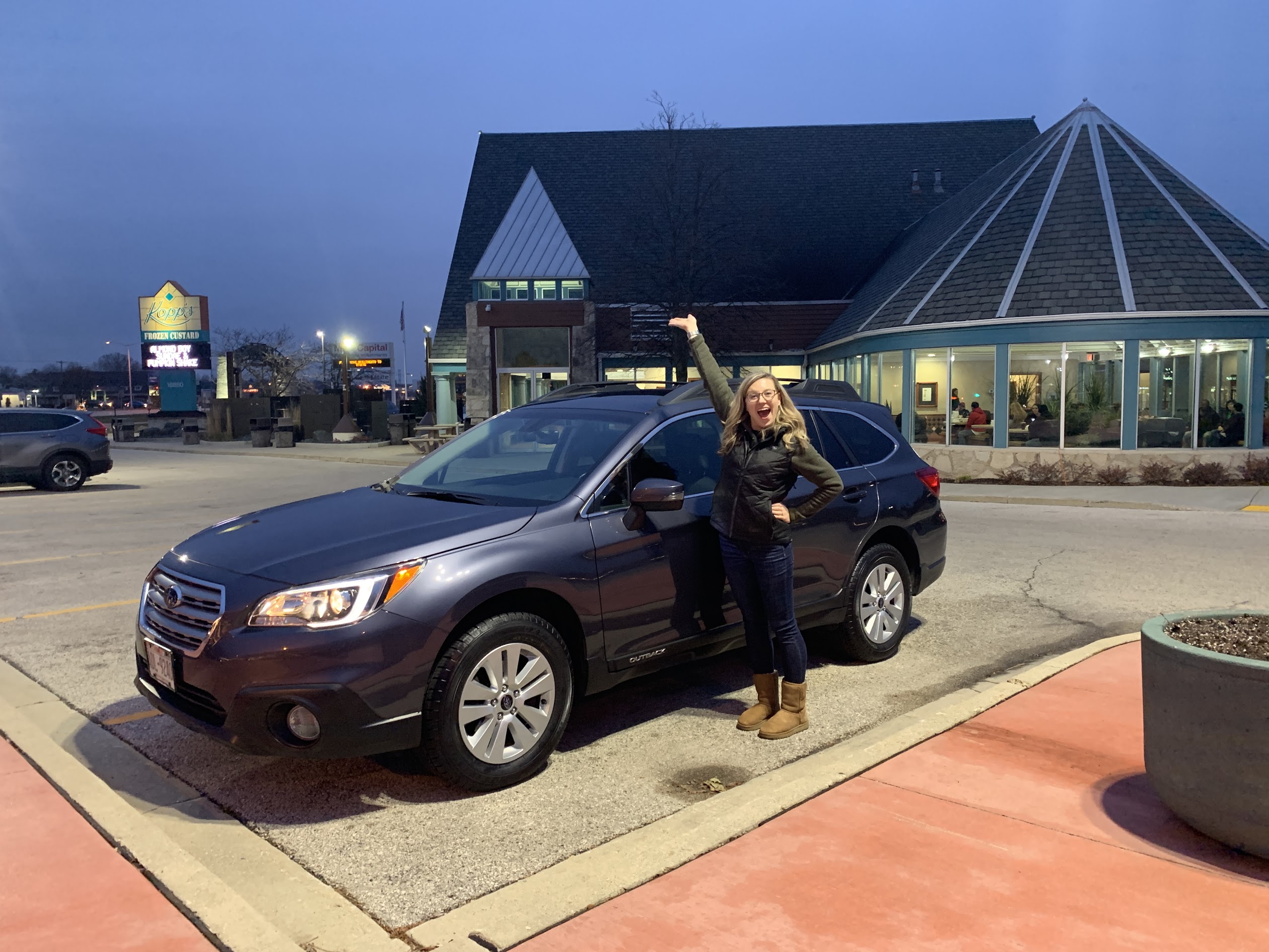 The day we picked up the Outback