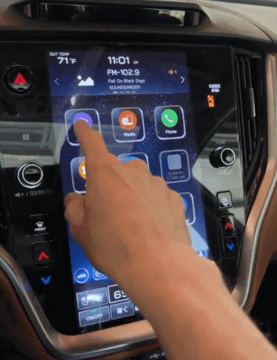 Demonstrating the slowness of the
infotainment