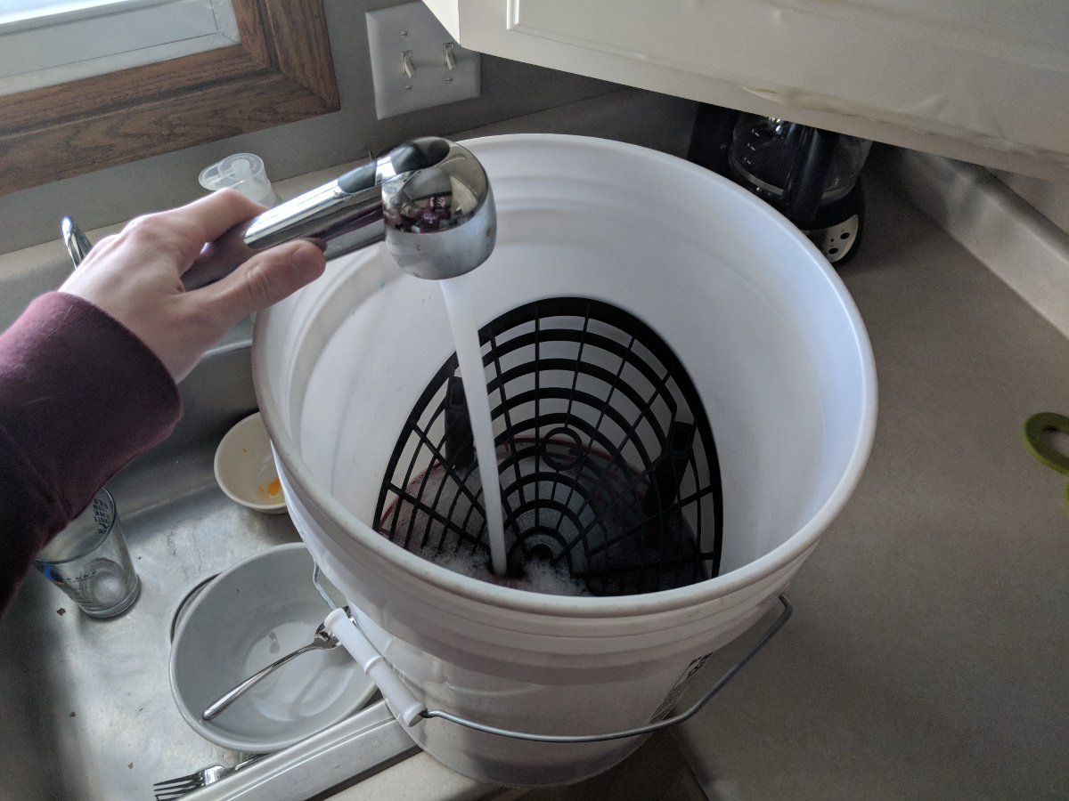 Filling the bucket