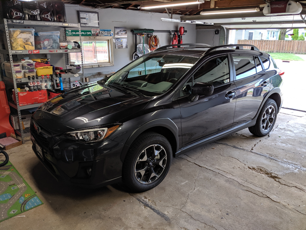 The first loaner Crosstrek