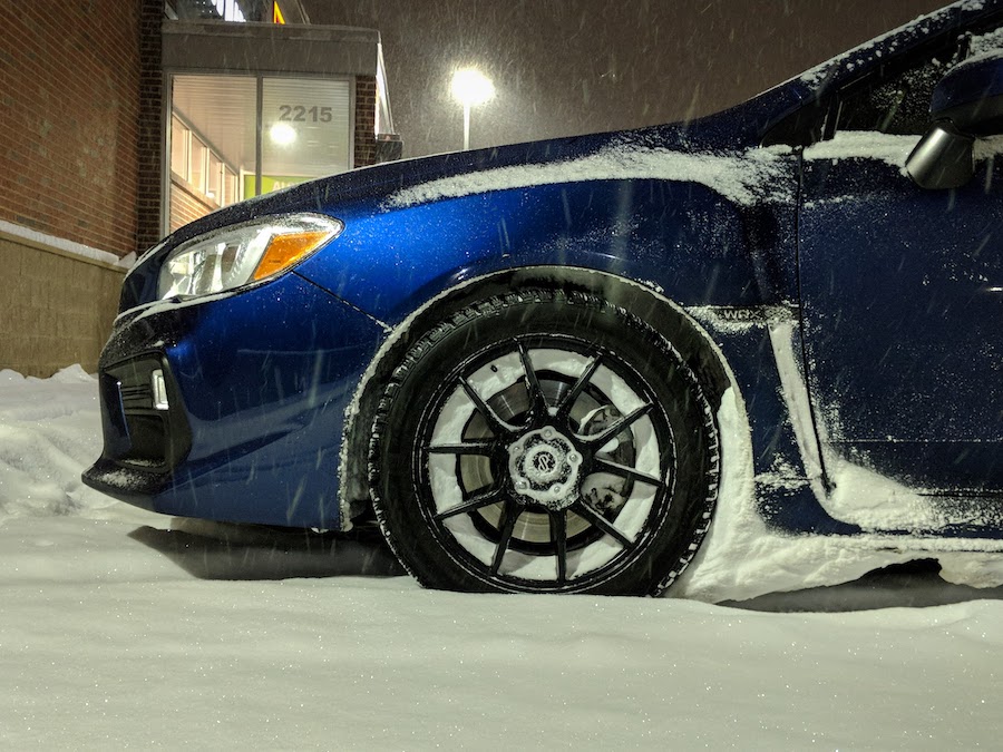 The WRX is a beast in the snow