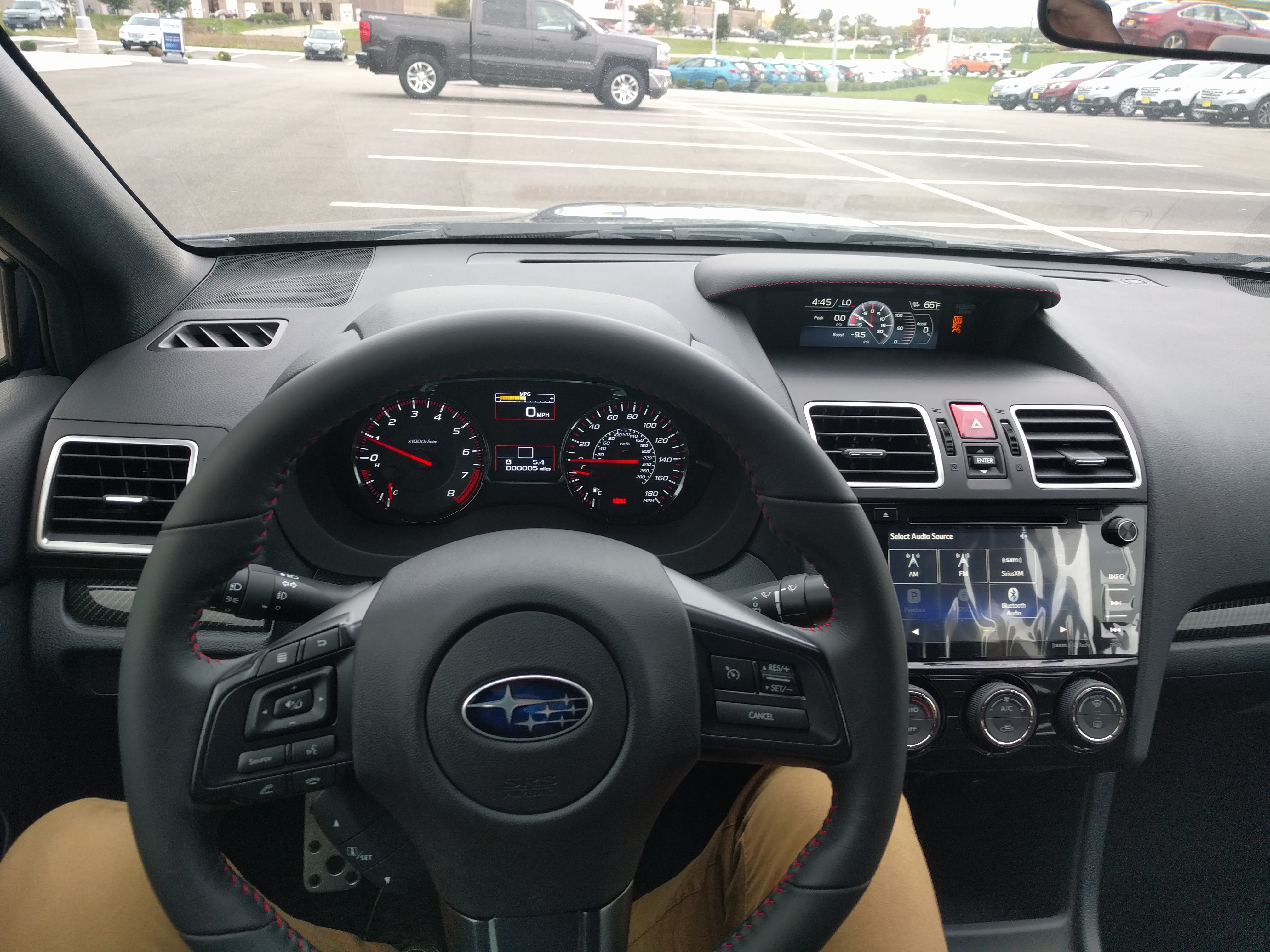 View from the driver's seat
