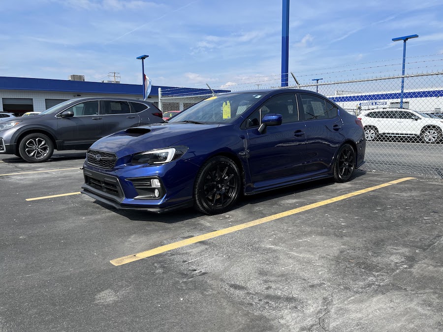 The WRX for sale on the lot