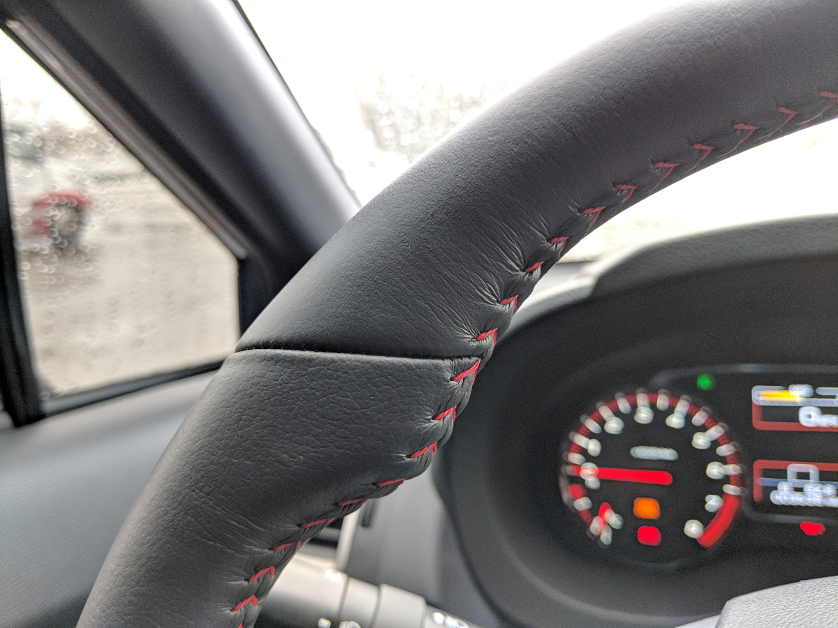 Updated steering wheel leather