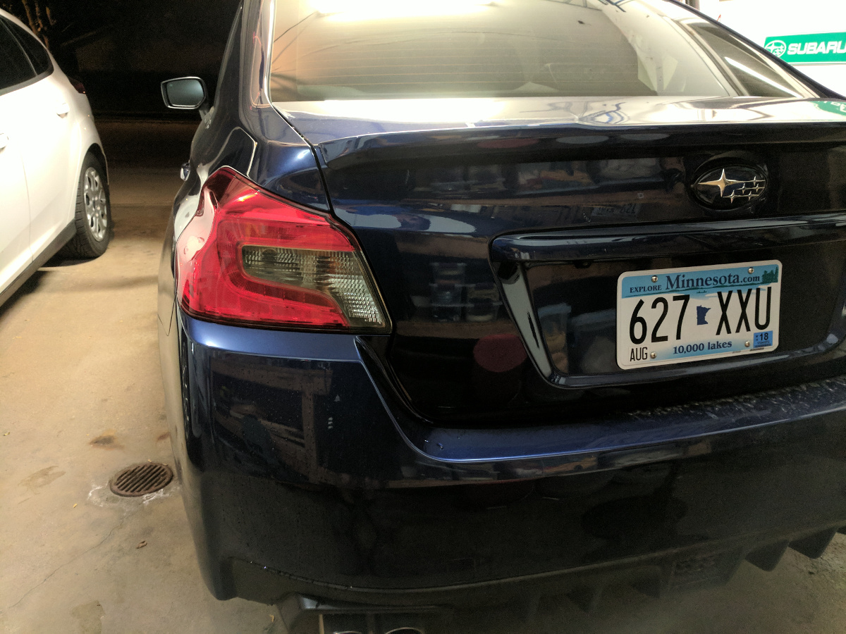 Finished taillight tint